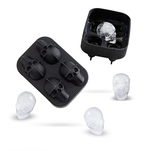3D Skull Ice Cube Mould — Silicone