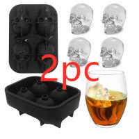 3D Skull Ice Cube Mould — Silicone — view 6