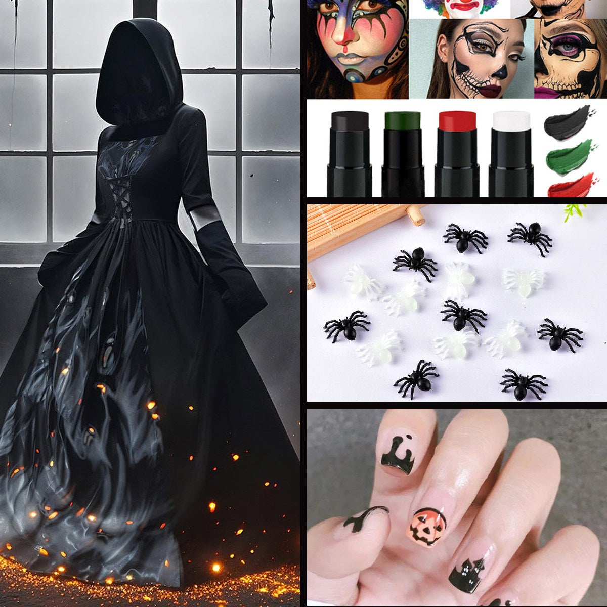 Witch Bundle — Women · Dress, Nails, Makeup — les 4 pièces du lot